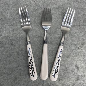 Corning Lyrics Black Salad Forks Lot of 3 NEW DISCONTINUED REPLACEMENTS